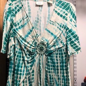 Pretty green shirt with beads